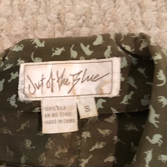 Out Of The Blue 100% Silk Skirt Outfit Size Small - Picture 2 of 7